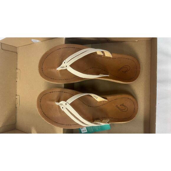 NWB! OLUKAI Kapehe Luana Women's Beach Sandal Tapa/Sahara, 7 - Picture 8 of 10
